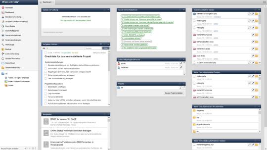 Weblication® CMS Backend