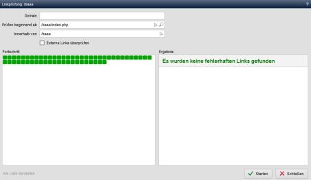 Werkzeuge - Linkprüfung